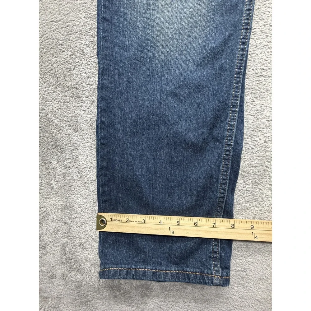 Levis 505 Jeans Mens Measured 34x29 Blue Stretch Straight Leg‎ Medium Wash Pants